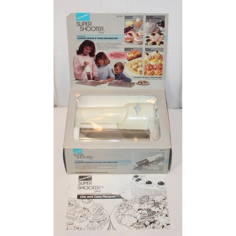 Proctor Silex Super Shooter Plus Cookie Press Cordless G0123 Open Box